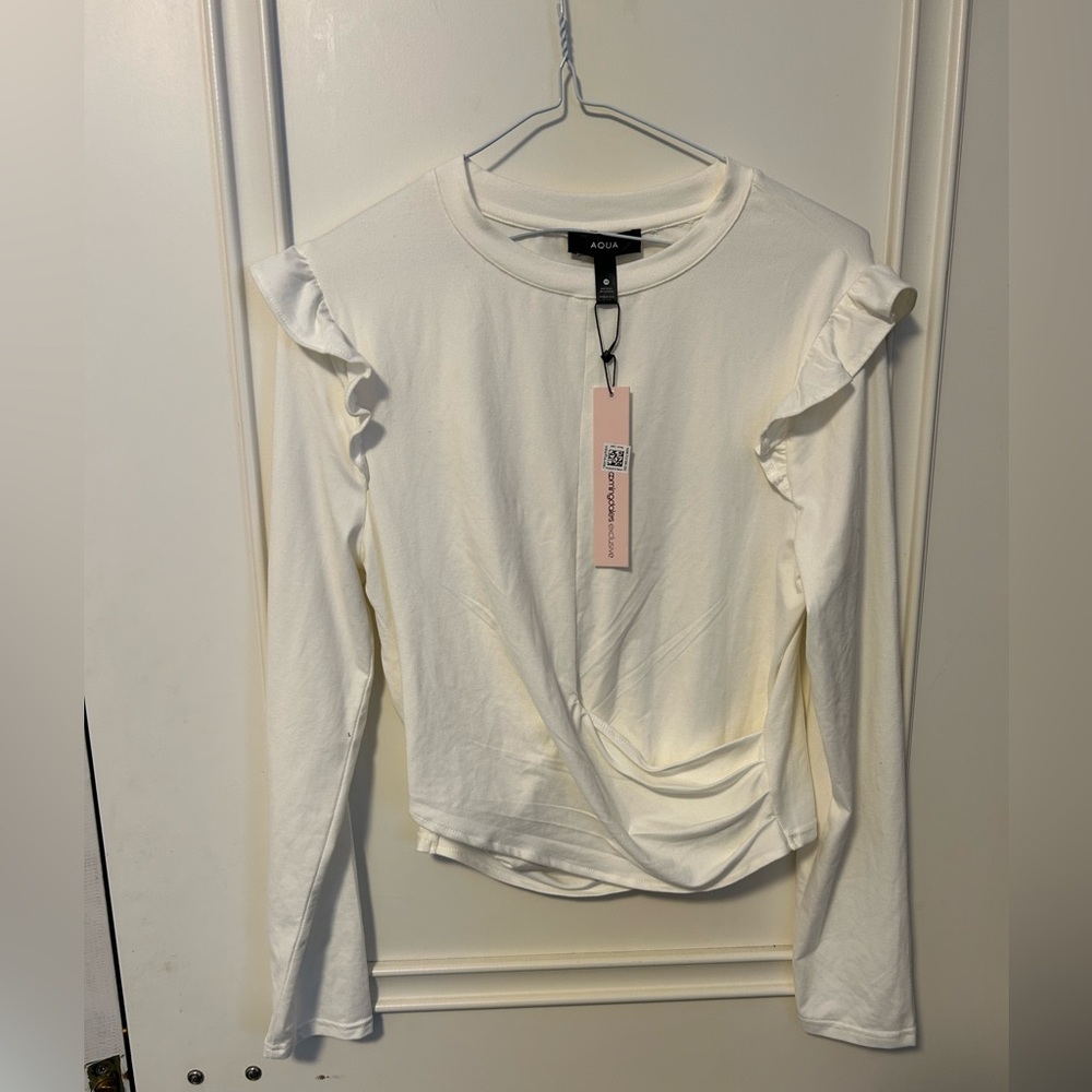 Aqua by bloomingdales white shirt